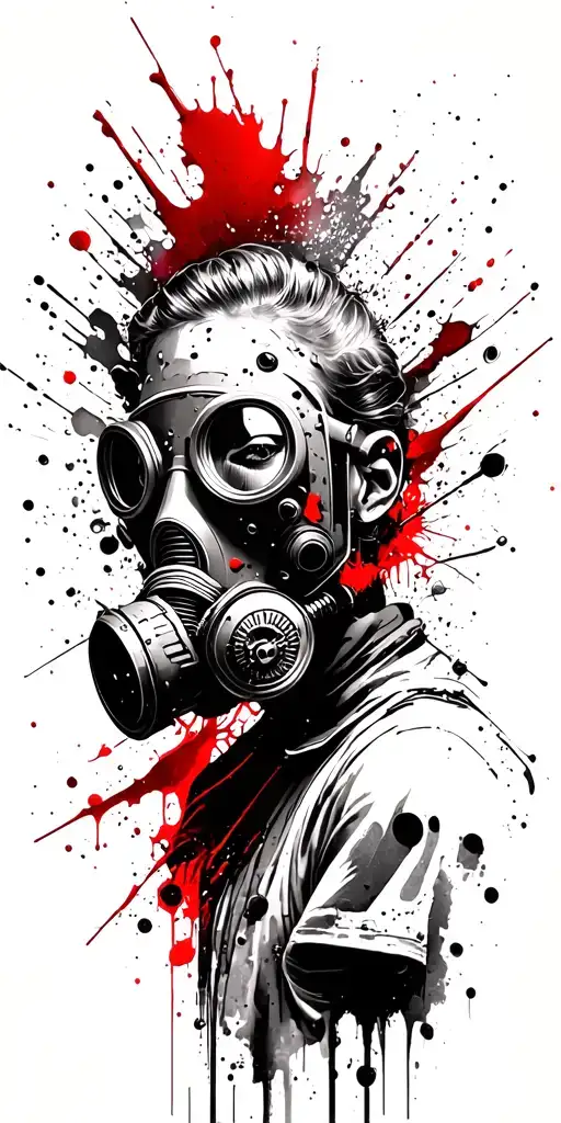 Brutalist Wasteland Gas Mask