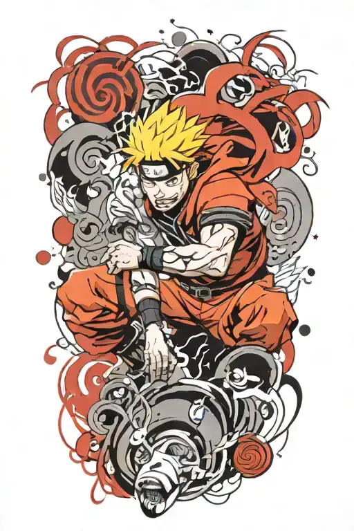 Naruto Sitting Angry