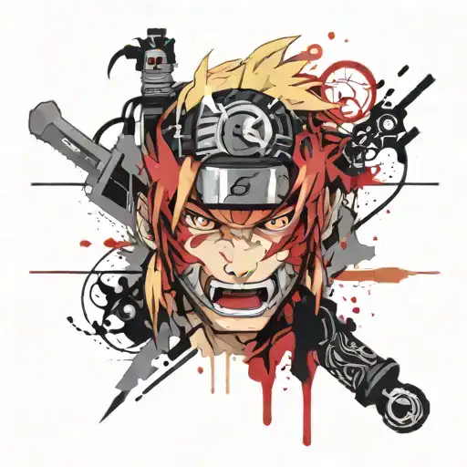 Naruto-inspired Scene Of Demons