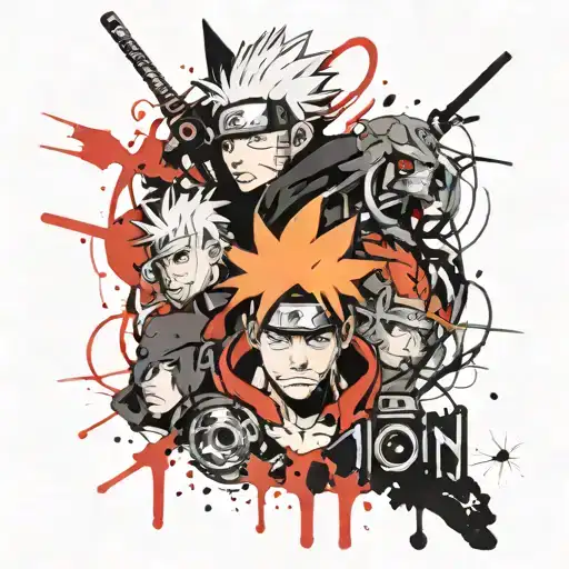 Naruto-inspired Scene Of Demons