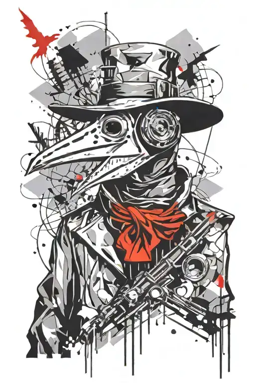 The Plague Doctor Of Sharp Lines