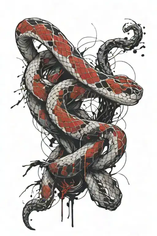 Snake Wrapped Together