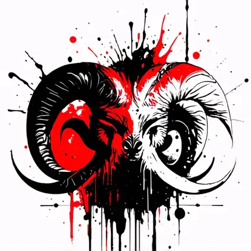 Aries And Aquarius Zodiac Sign With Terminology