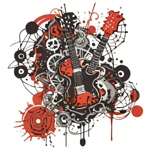 Rock N Roll Symbol Combined