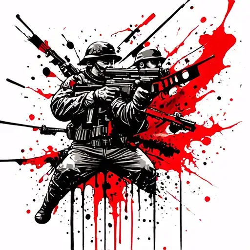 Military Fight Scene