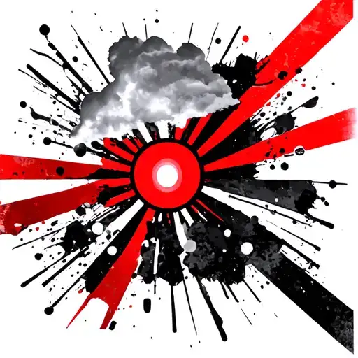 Sun Rise Withrays And Cloud