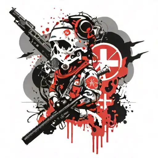 Hospital Corpsman Battle Field Scene