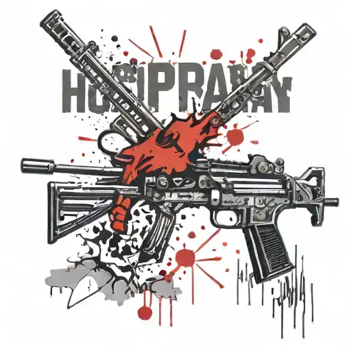 Hospital Corpsman Battle Field Scene With An M4 Rifle