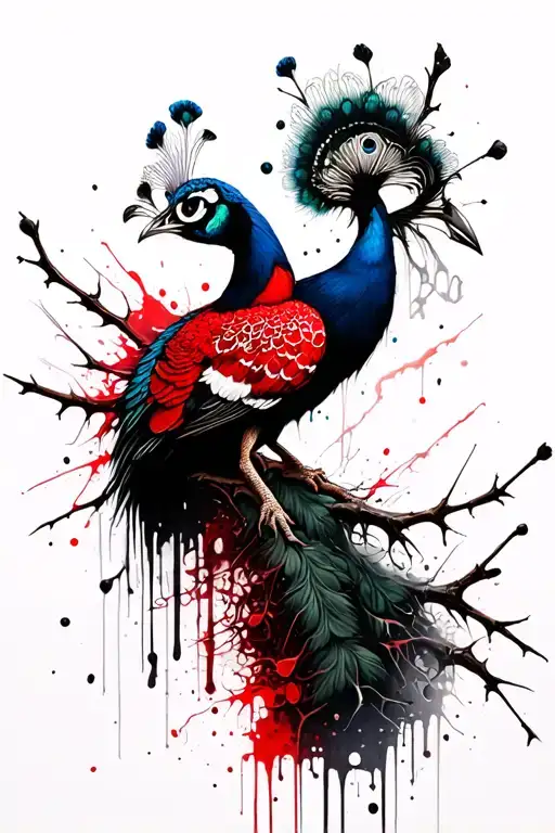 Peacok On Thorns