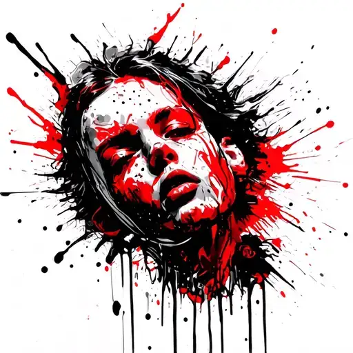Scribbled Head Full Of Thoughts
