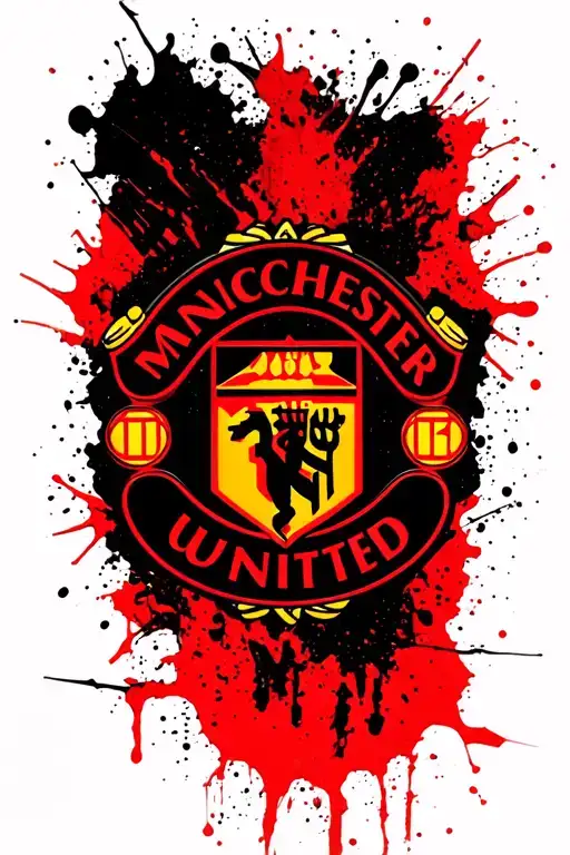 Manchester United Badge Incorporated Into The Design