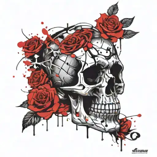 Skull And Roses