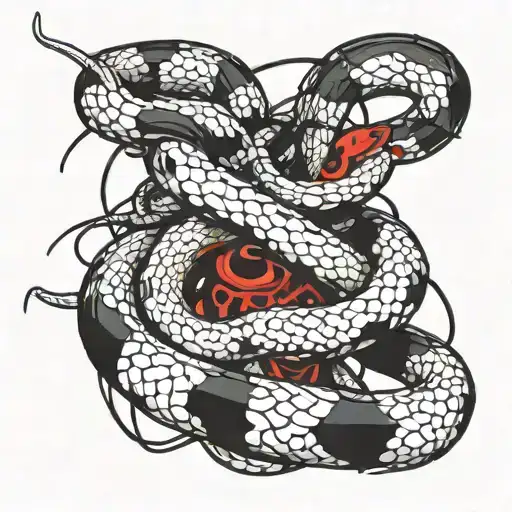 Double Collorbone Snake On Barbed Wire Tattoo Design