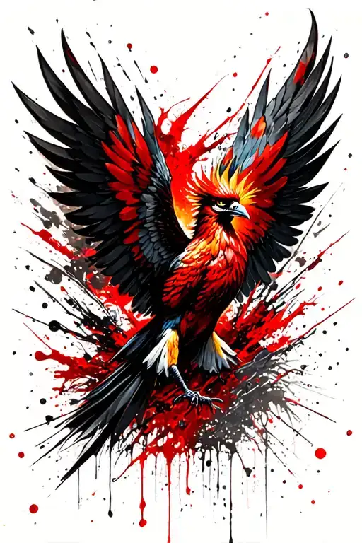 Pheonix Soaring Wings Spread