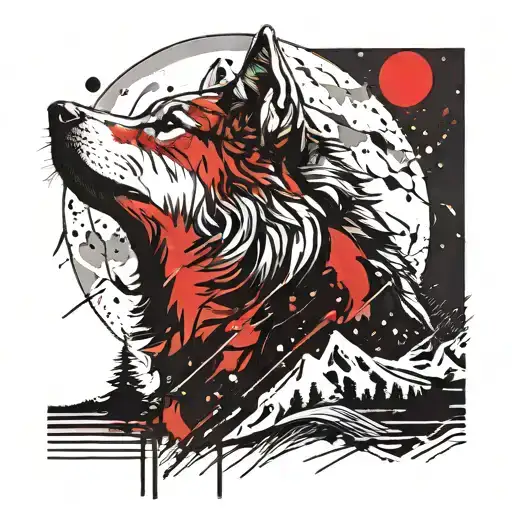 Wolf Howling At The Moon