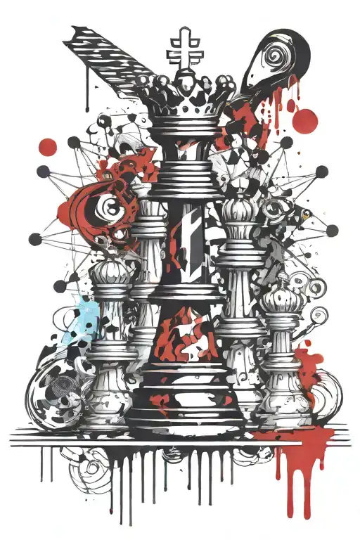 King Chess Piece Featuring