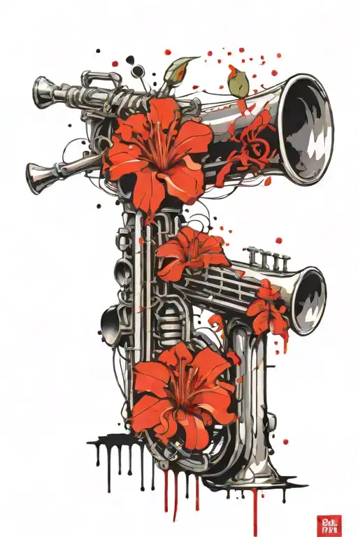 Skeleton Blow Trumpet Flower