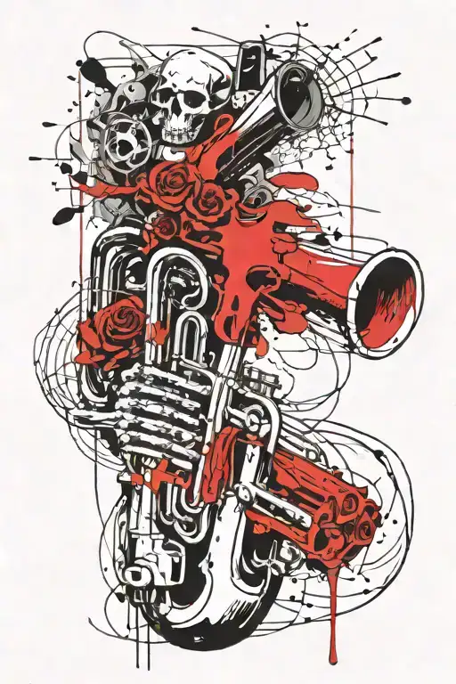 Skeleton Blow Trumpet