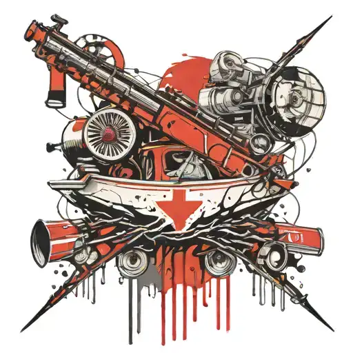 Boating Guns Whisk Crossed