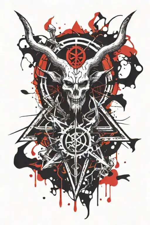 Satanic Sigil With Lucifer Morningstar