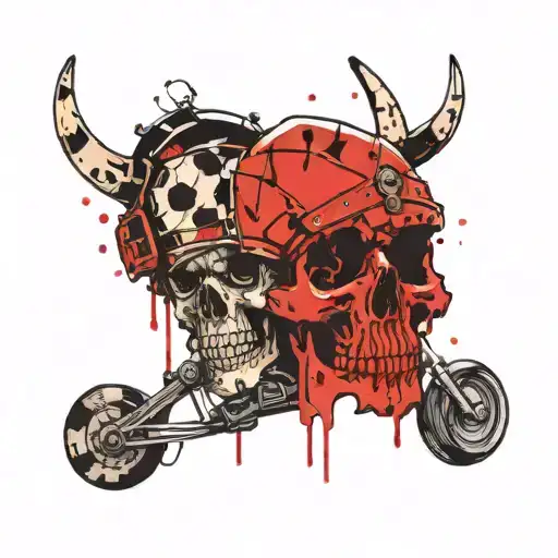 Chopper And Skull Wearing