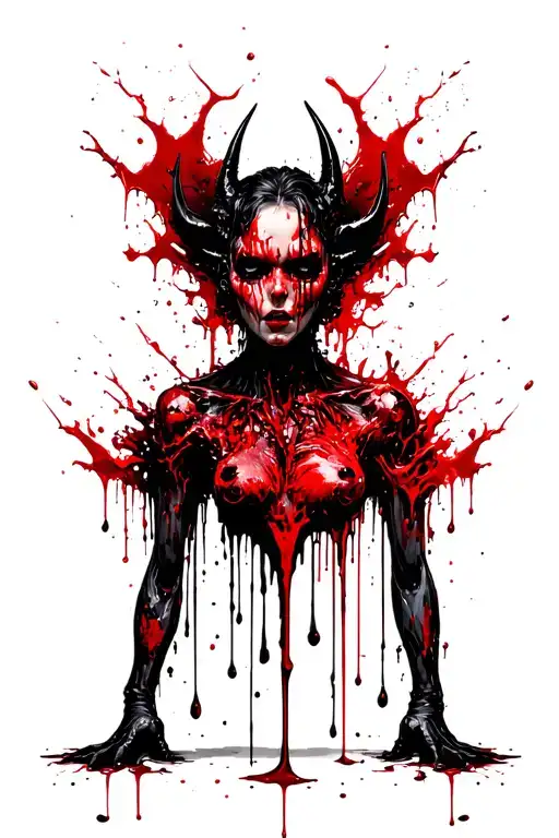 A Changeling Dripping With Blood Dripping