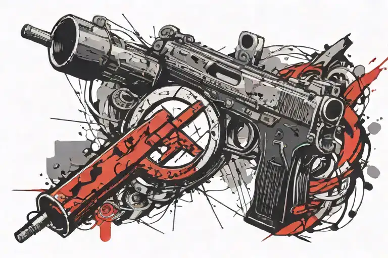 Hammer And Sickle In A Military Theme