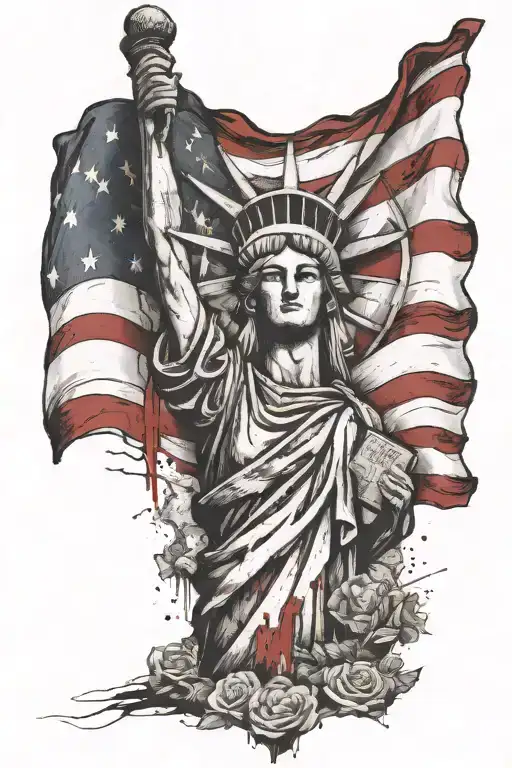 Saint Jude And Poland And Usa Flag