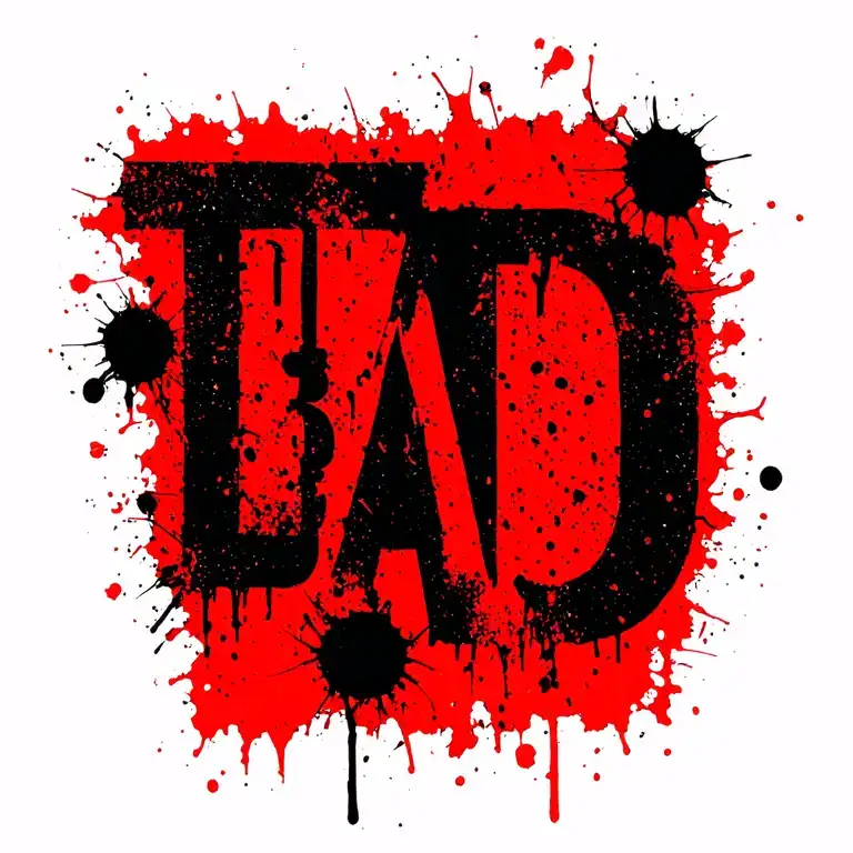 Letters T A D A D And One S Devoured Into Each Other As Marked By Children's Hand