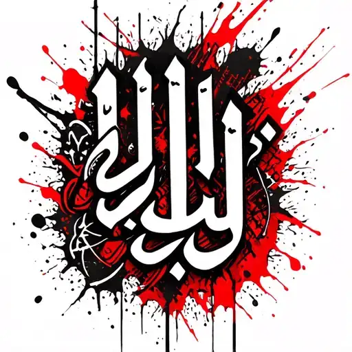 Tattoo With Halleluyah Using Arabic Letters