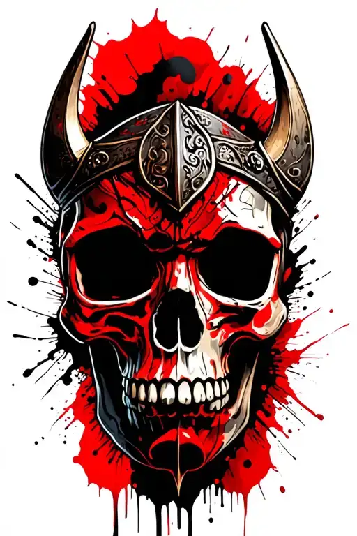 Viking Skull Adorned
