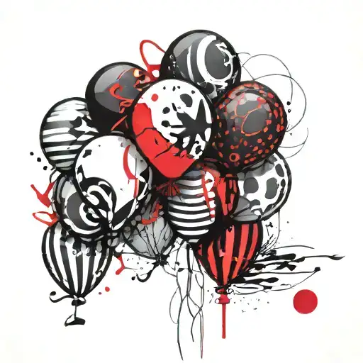 Balloons With Lighting Bolt Brrr