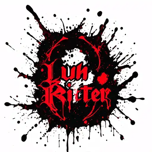 Gothic Font Luh Ritter Forearm Size