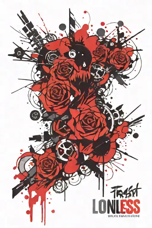 A Tattoo Design With Word Loneliness