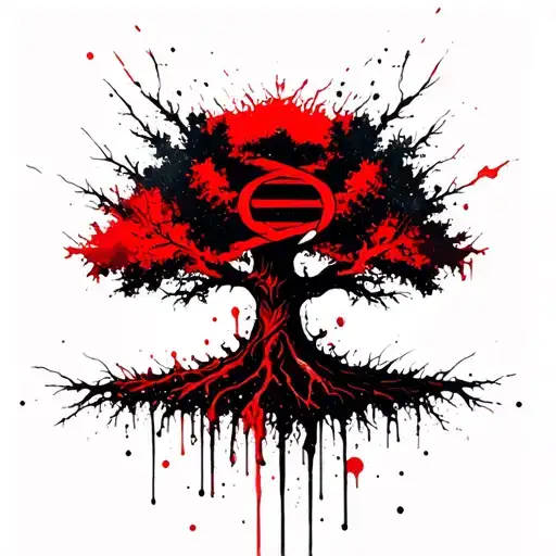 Dna Symbol Comming From A Tree