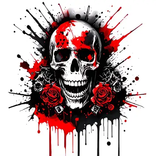 A Chocker Necklace Made Out Of Skulls Surrounded