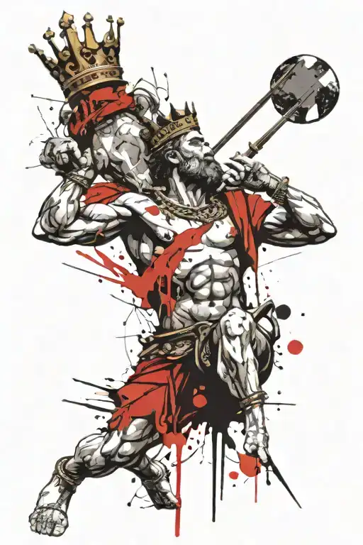 King David Holding Goliath's Head