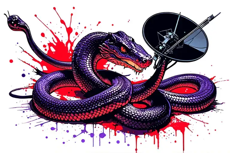 Purple King Cobra With A Satellite Dish