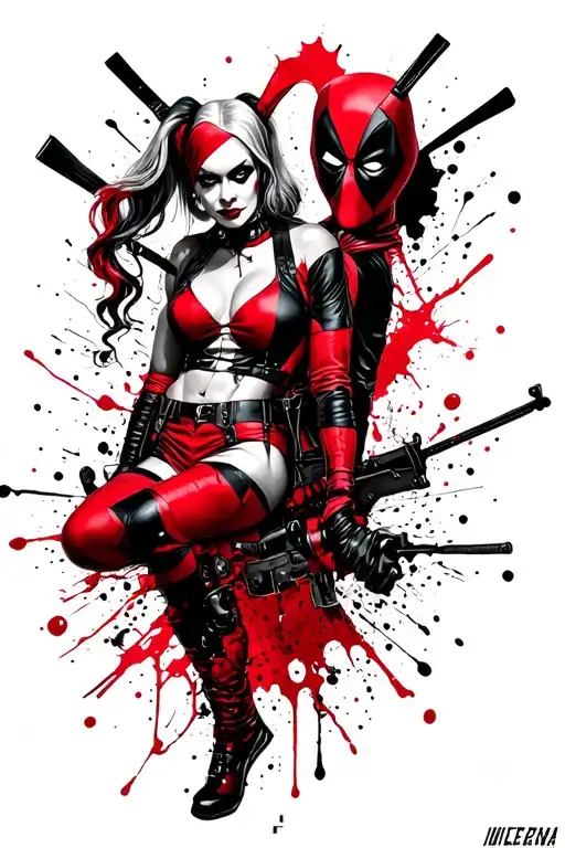 Harley Quinn And Deadpool