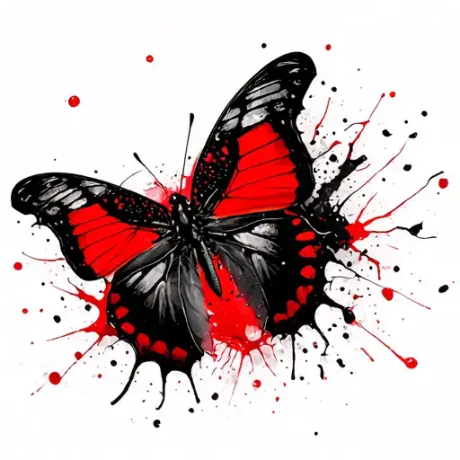 Butterfly Being Shredded Under The Light