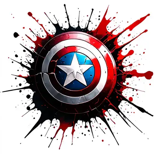 Broken Captain America Shield