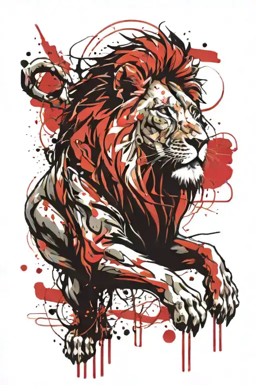 Lion With Libra Zodiac Sign