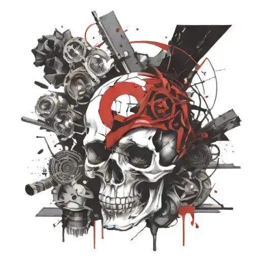 Skull Geo Realism Justice