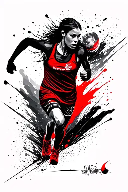 Mountain Moon Runner Running