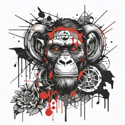 Skul And Monkey Face