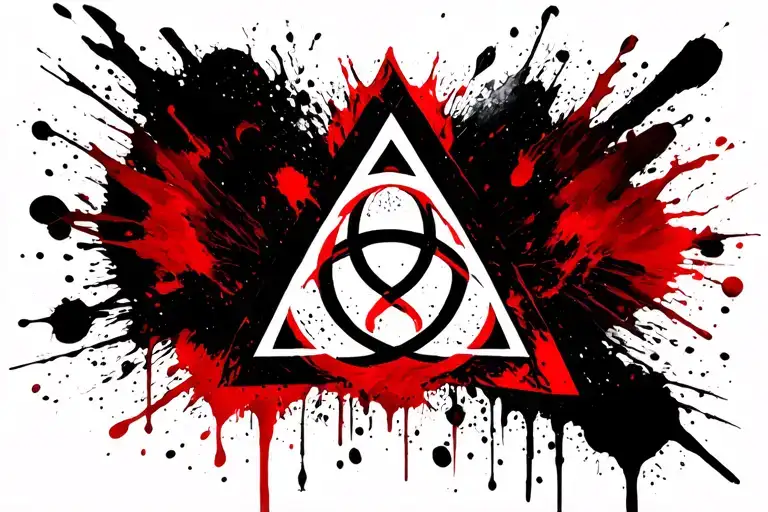 Triquetra Symbol Intertwined