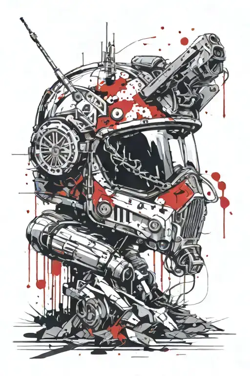 The Bloody Helmet Of The Modern Military Dog Tag