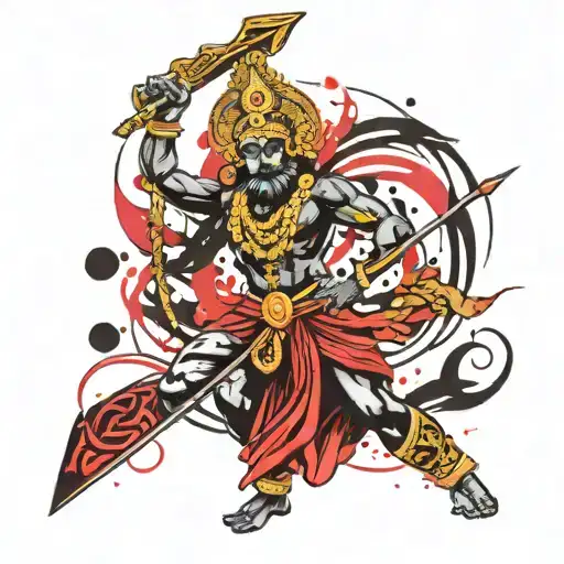 God Murugan With His Spear