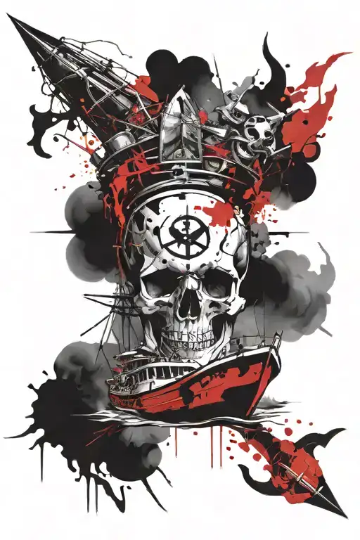 Boat And Skull
