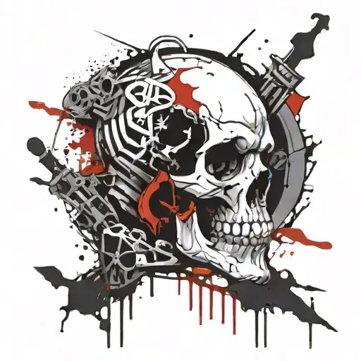 Skull And Nazgul Dark Knight